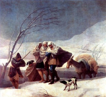 フランシスコ・ゴヤ Painting - 吹雪のフランシスコ・デ・ゴヤ